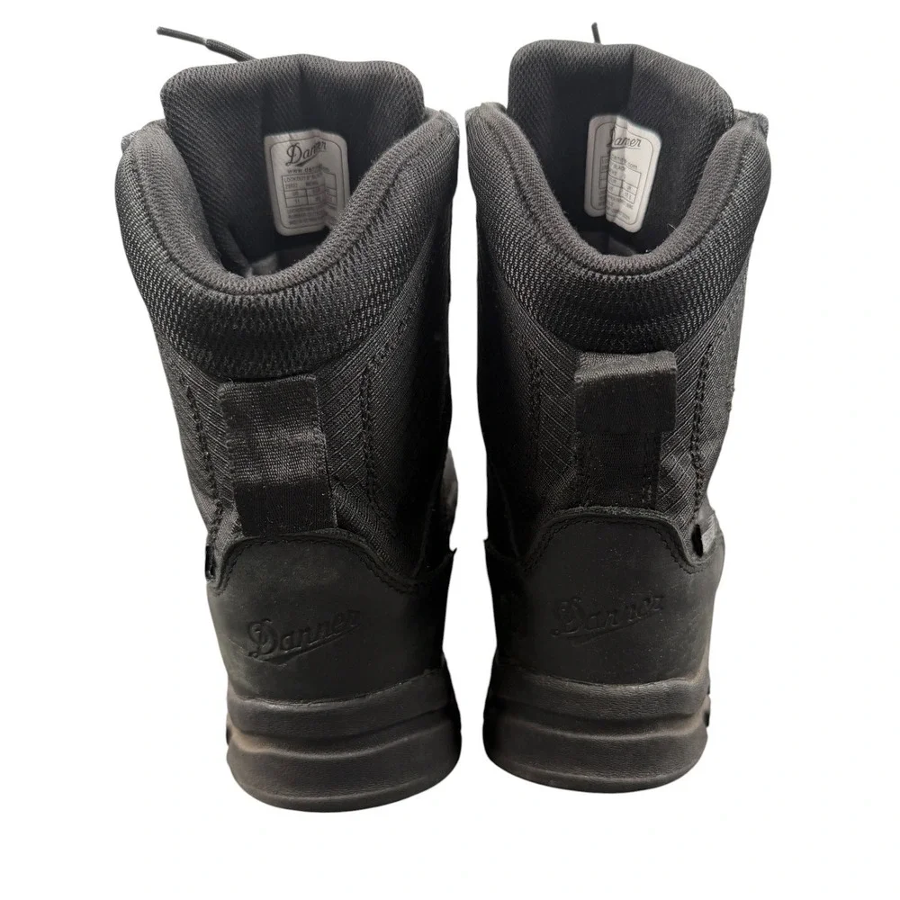 Danner Mens Lookout 8 Inch Tactical Boots Black Leather Waterproof Size 11